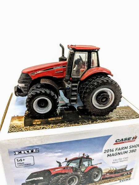 Ertl 1/64 Case IH Magnum 380 Tractor Farm Toy Duals 2014 Farm Show Dusty.