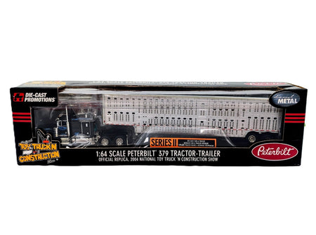 1/64 DCP Peterbilt 379 Truck w/ Livestock Trailer.