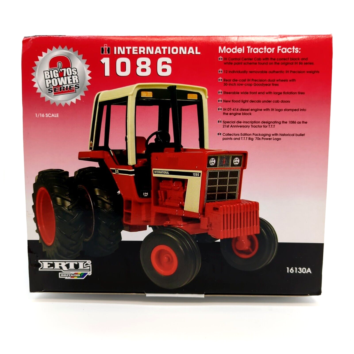 1/16 IH Farmall 1086 Cab Precision Duals Toy Tractor Times Limited Ed farm toy