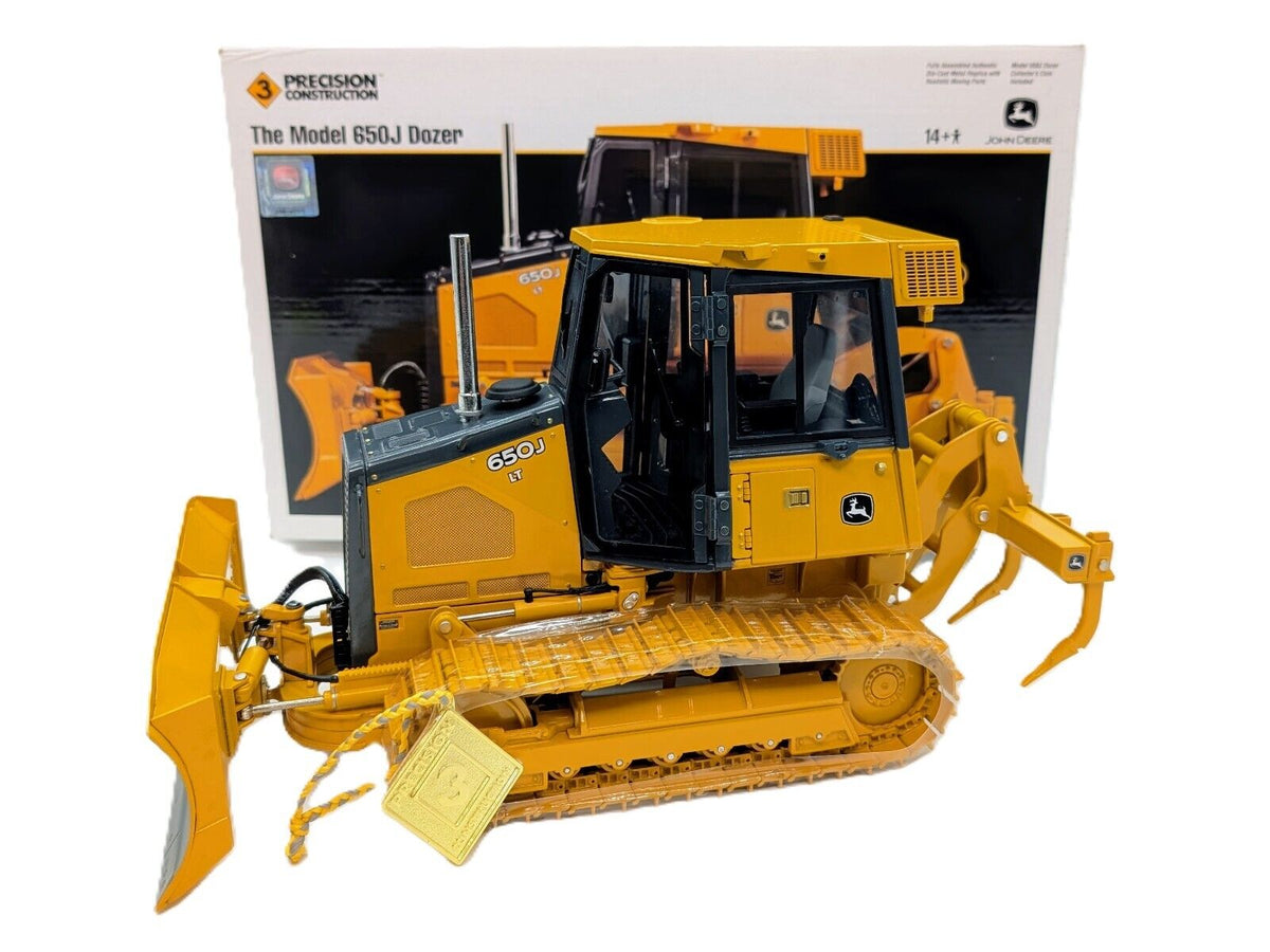 1/16 John Deere 650J Crawler Bulldozer W/ Ripper, Precision Construction Series 