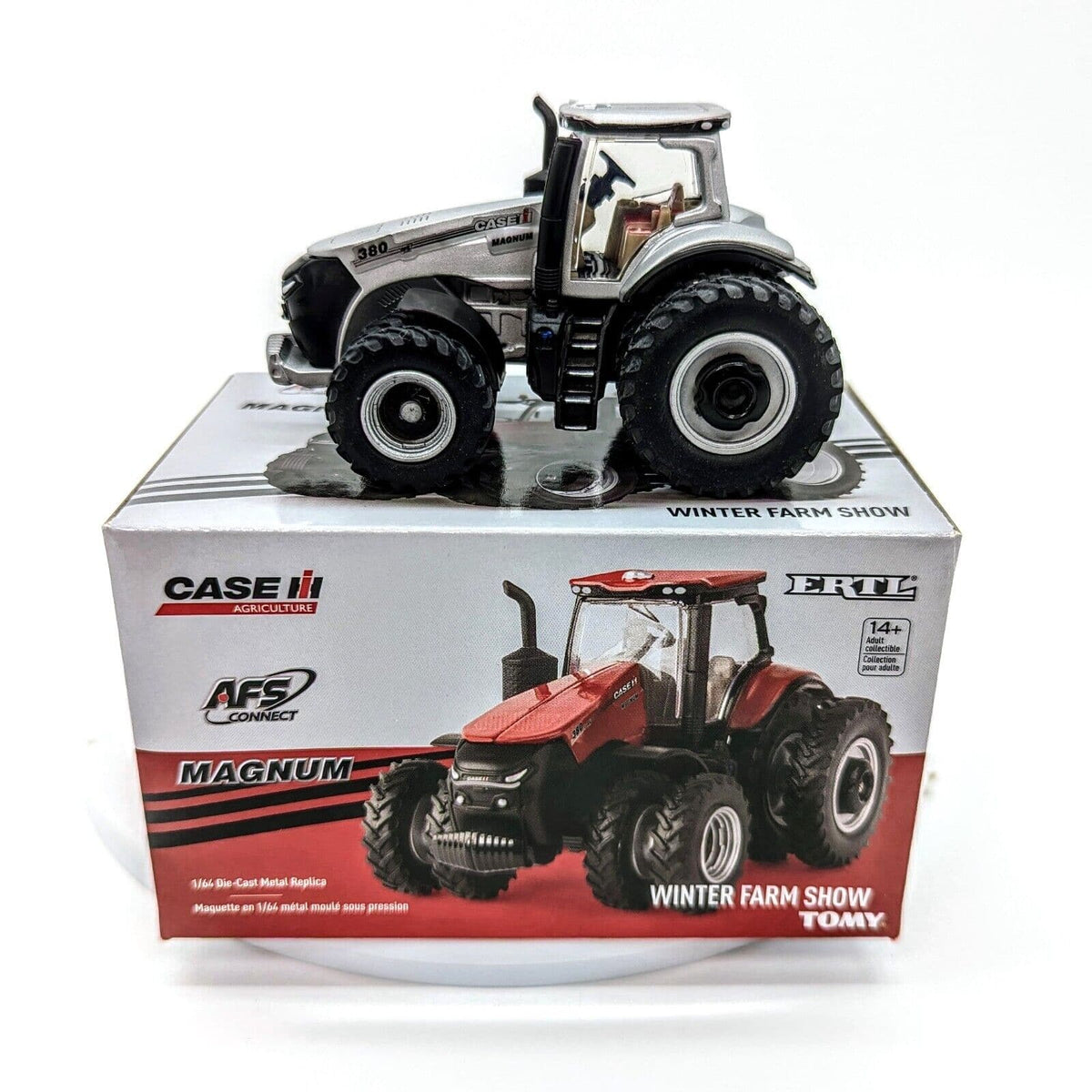 1/64 scale Case-IH Magnum 380 tractor Winter Farm Show Edition Chase Edition.