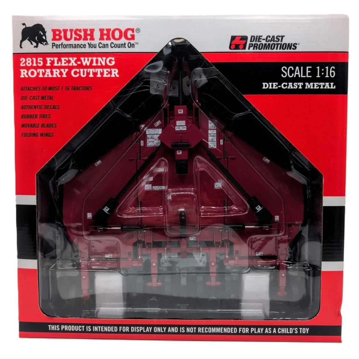 1/16 Bush Hog 2815 Flex Wing Rotary Cutter - Farm Toy