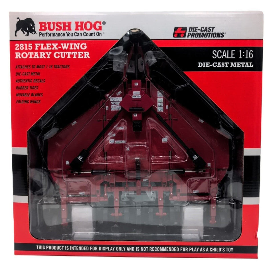 1/16 Bush Hog 2815 Flex Wing Rotary Cutter - Farm Toy Tractor