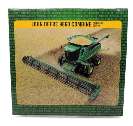 1/32 John Deere 9860 Combine W/ Duals, Corn & Bean Heads - Farm Toy Tractor