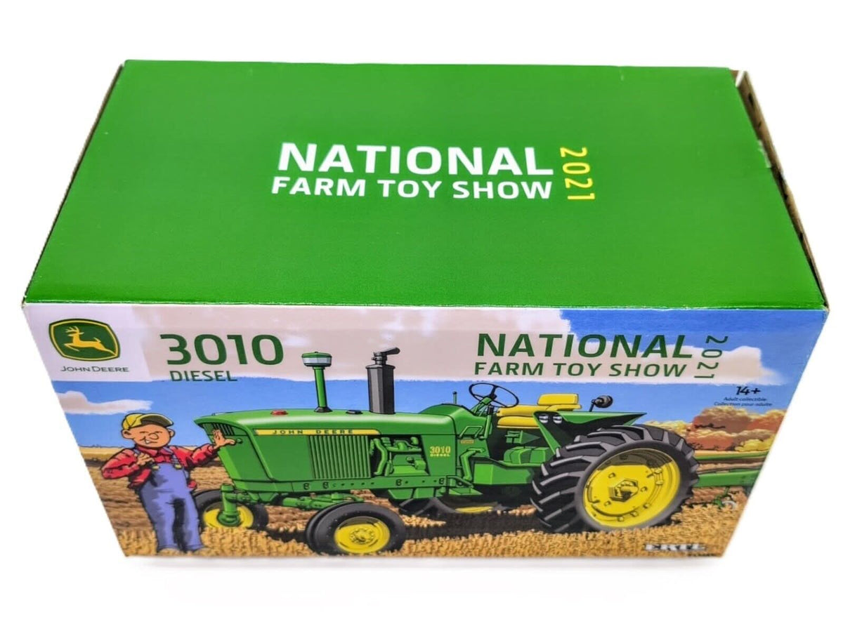 1/16 John Deere 3010 Tractor With Wide Front, 2021 National Farm Toy Show - Farm Toy