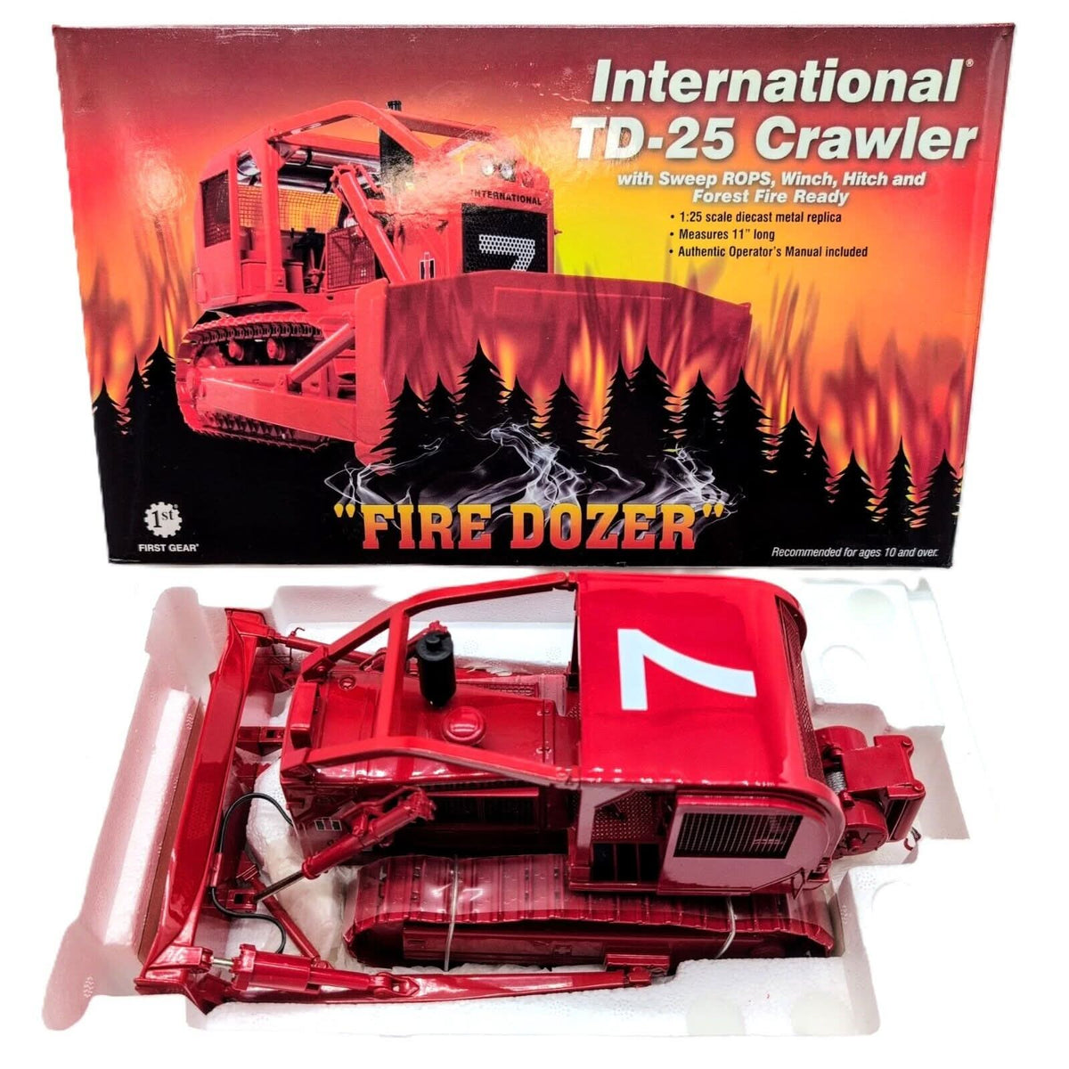 1/25 International TD-25 Fire Dozer Crawler #7 