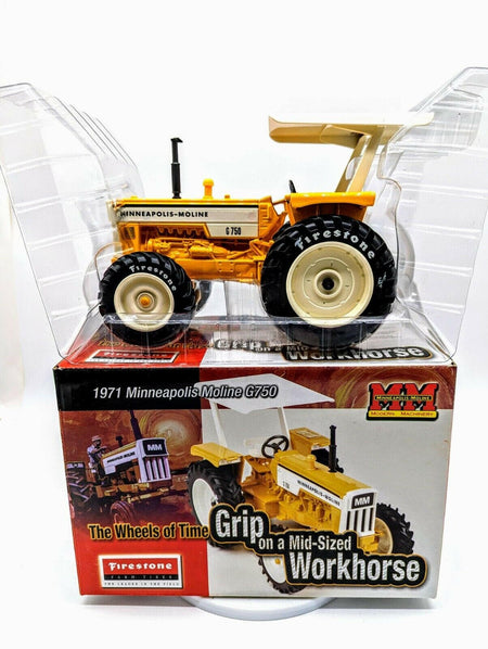 1/16 MM Minneapolis Moline G750 Tractor ROPS Canopy Firestone Tires DieCast.