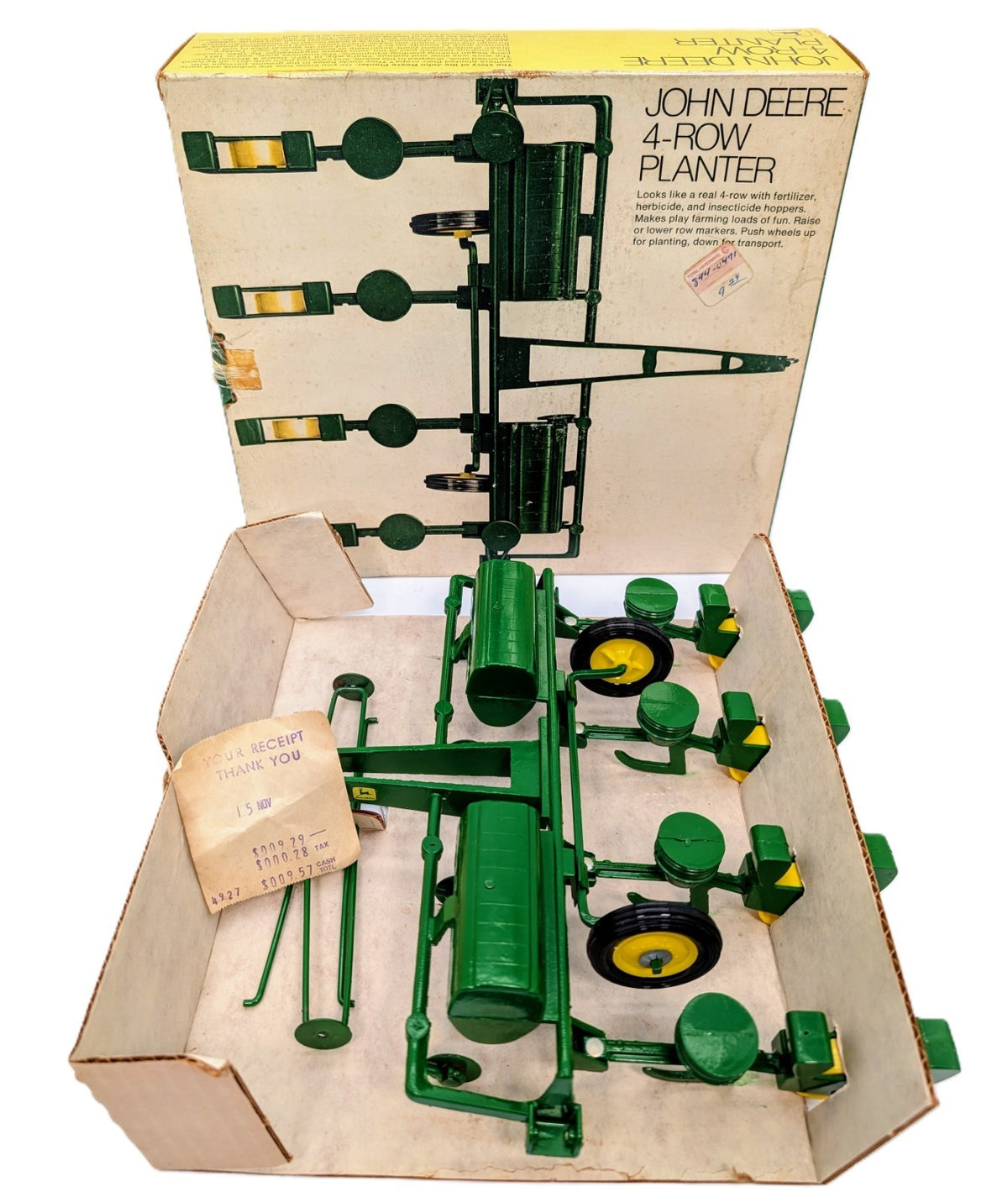 1/16 John Deere 4 Row Planter #539 w/ Ice Cream Box Ertl.
