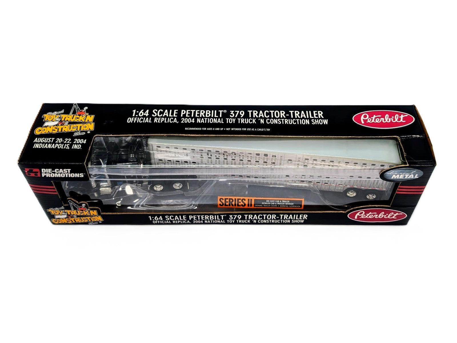 1/64 DCP Peterbilt 379 Truck w/ Livestock Trailer.