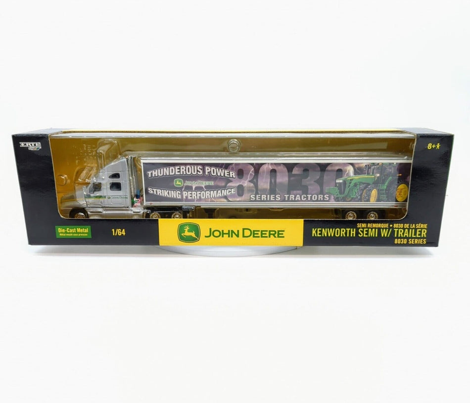 1/64 John Deere Kenworth Semi With Trailer Thunderous Power 8030