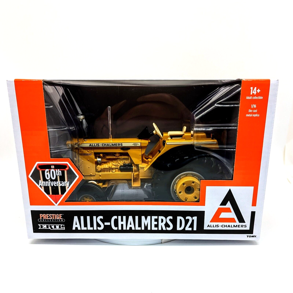 2023 ERTL 1/16 ALLIS-CHALMERS INDUSTRIAL YELLOW D-21 Tractor PRESTIGE.