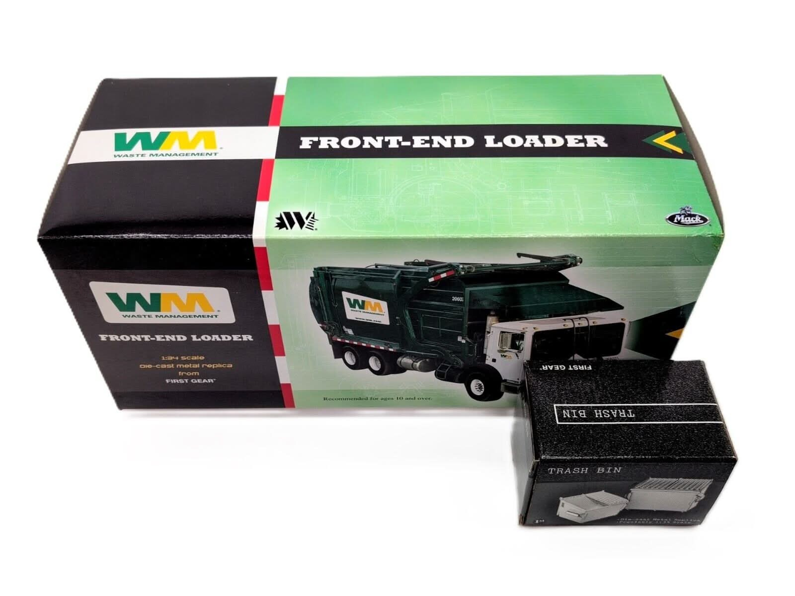 Waste Management Mack Front End Loader Garbage Truck 1/34 Waste