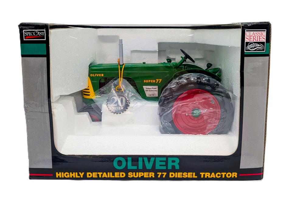 1/16 Oliver Super 77 Diesel Tractor Antique Power 20th Anniversary