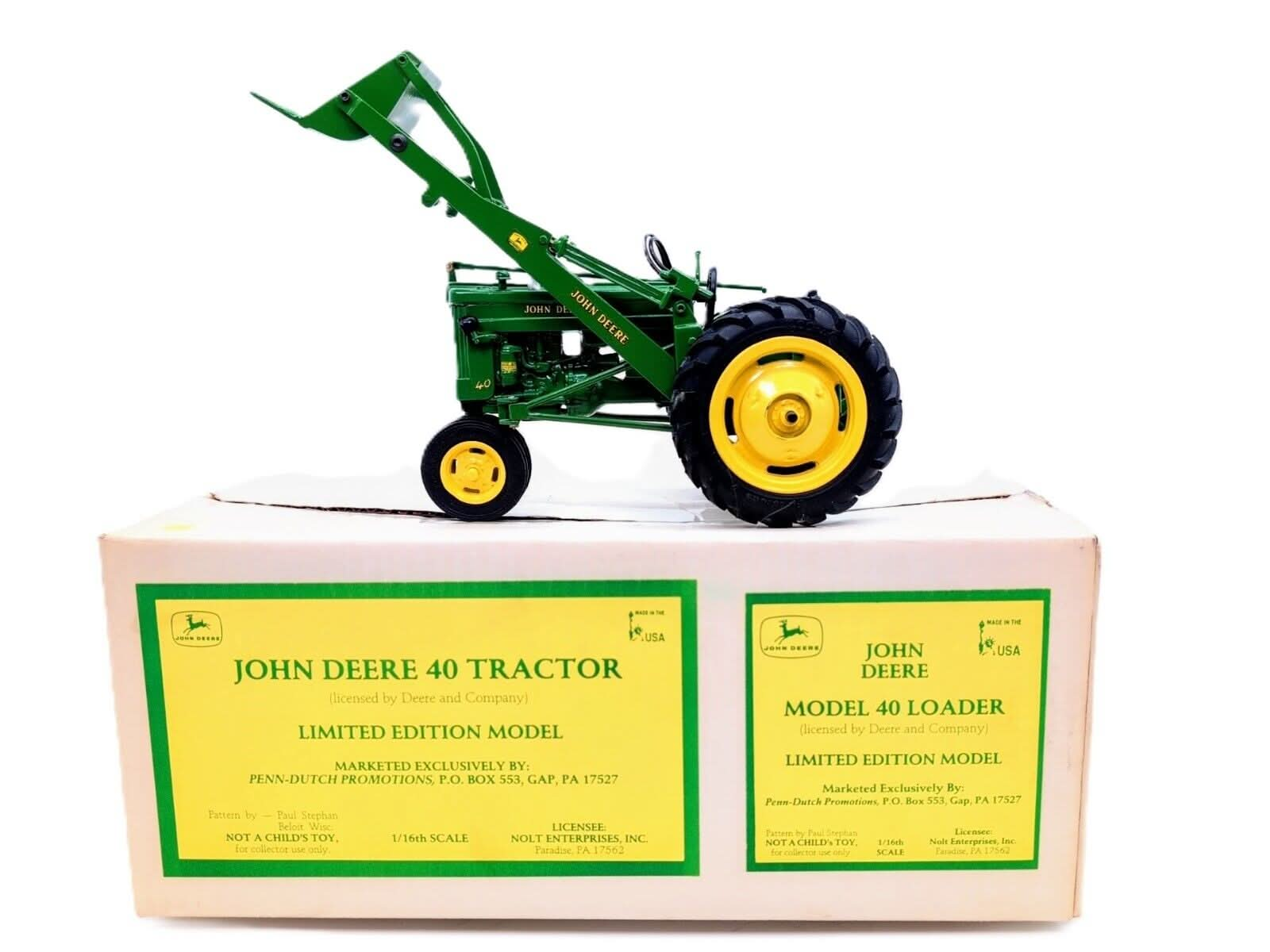 1/16 John Deere Model 40 Loader Limited Edition 1 of 500 By Paul Stephan - Farm Toy