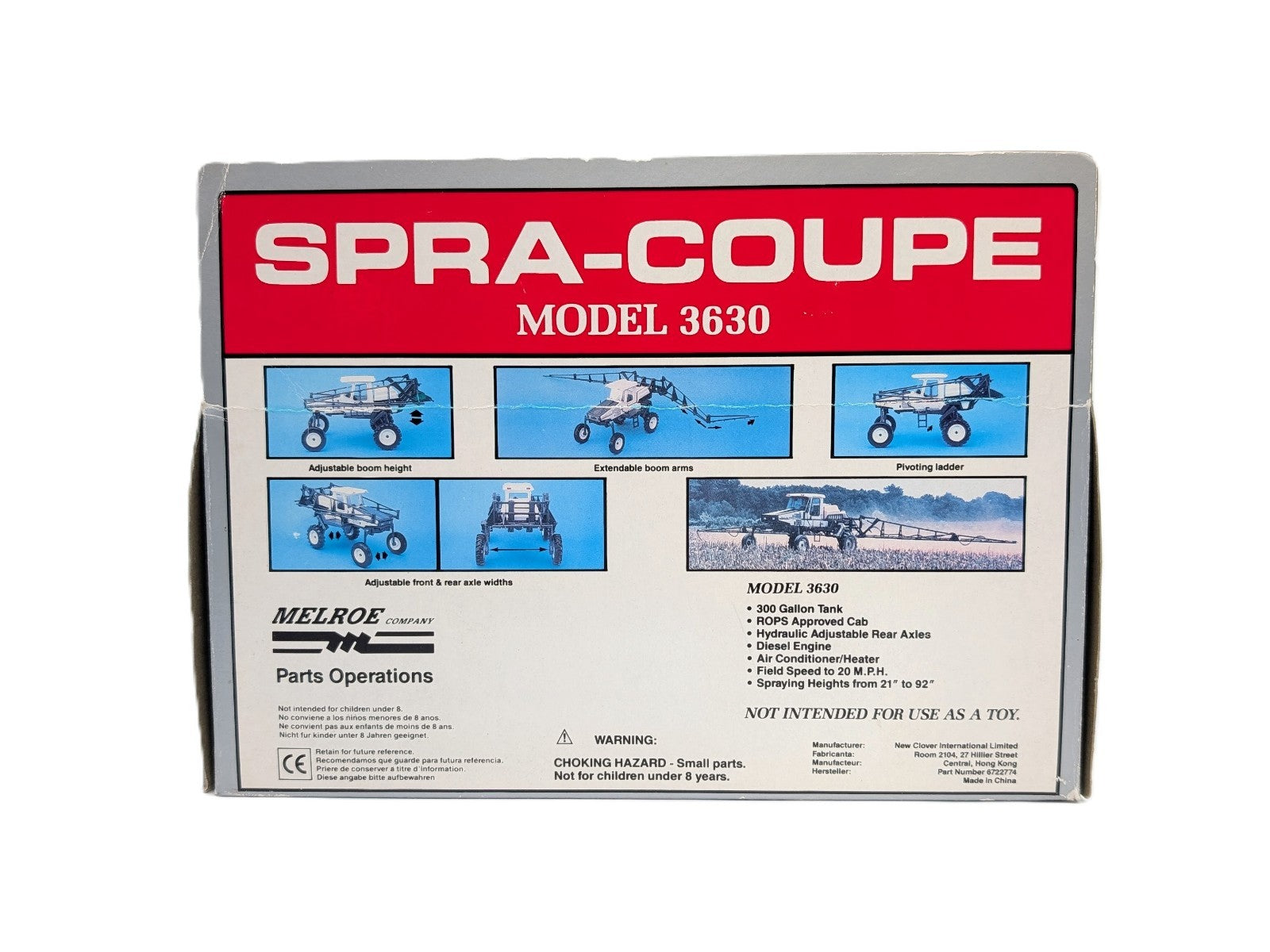 1/32 Spra-Coupe Model 3630 Self Propelled Air Sprayer.
