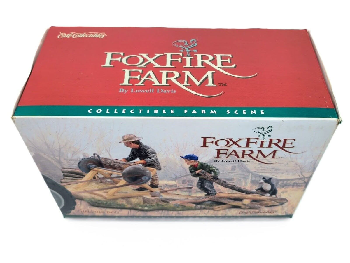 1996 Ertl FoxFire Collectible Farm Scene, Helping Dad, Lowell Davis - Farm Toy Tractor