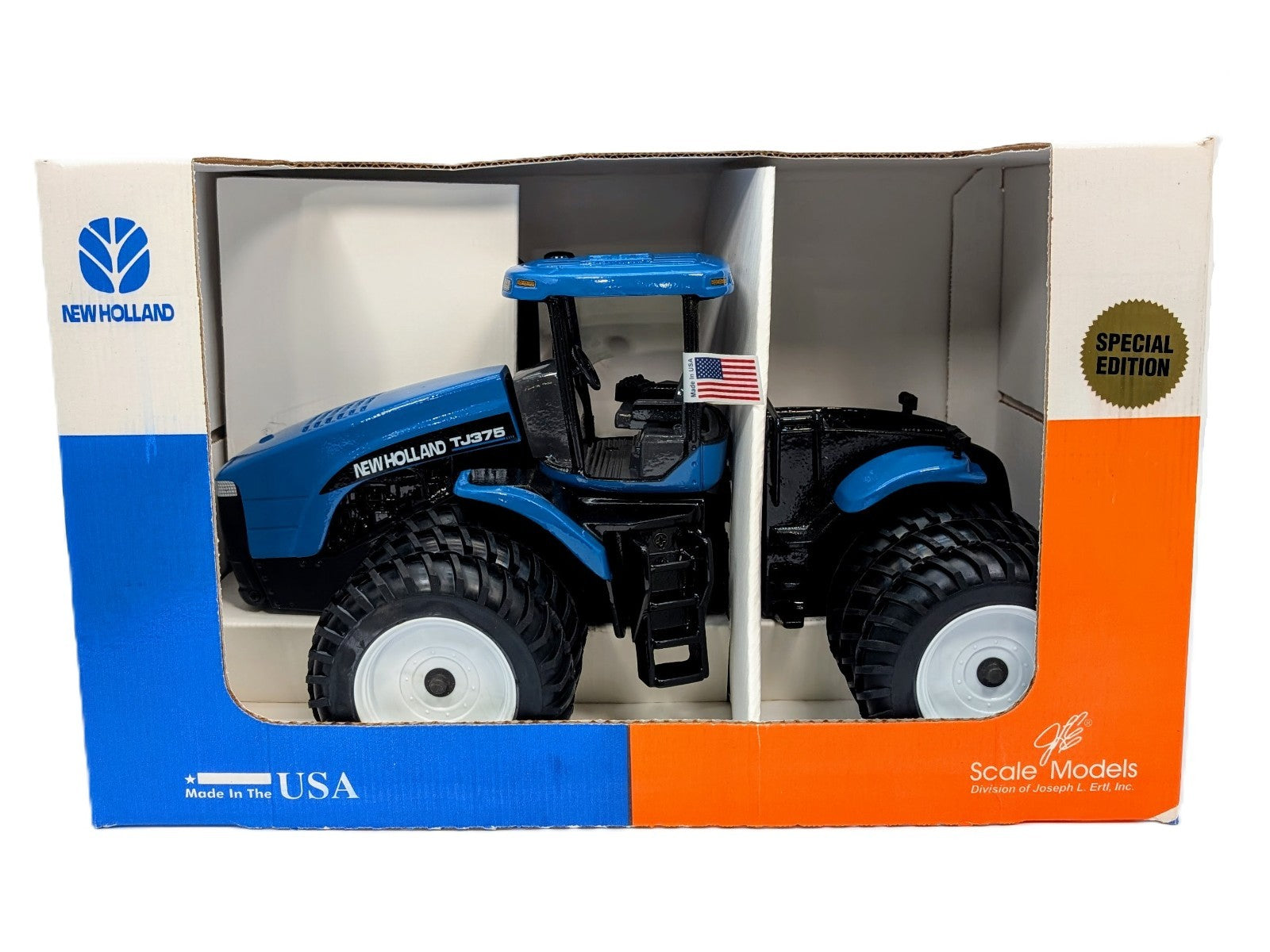 1/16 New Holland TJ375 4WD Tractor With Triples.