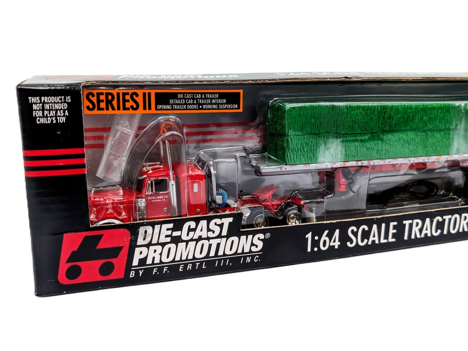 1/64 Kenworth W900 With Load of Hay Made By Die-Cast Promotions. Stock # 30521.