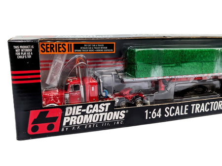 1/64 Kenworth W900 With Load of Hay Made By Die-Cast Promotions. Stock # 30521.