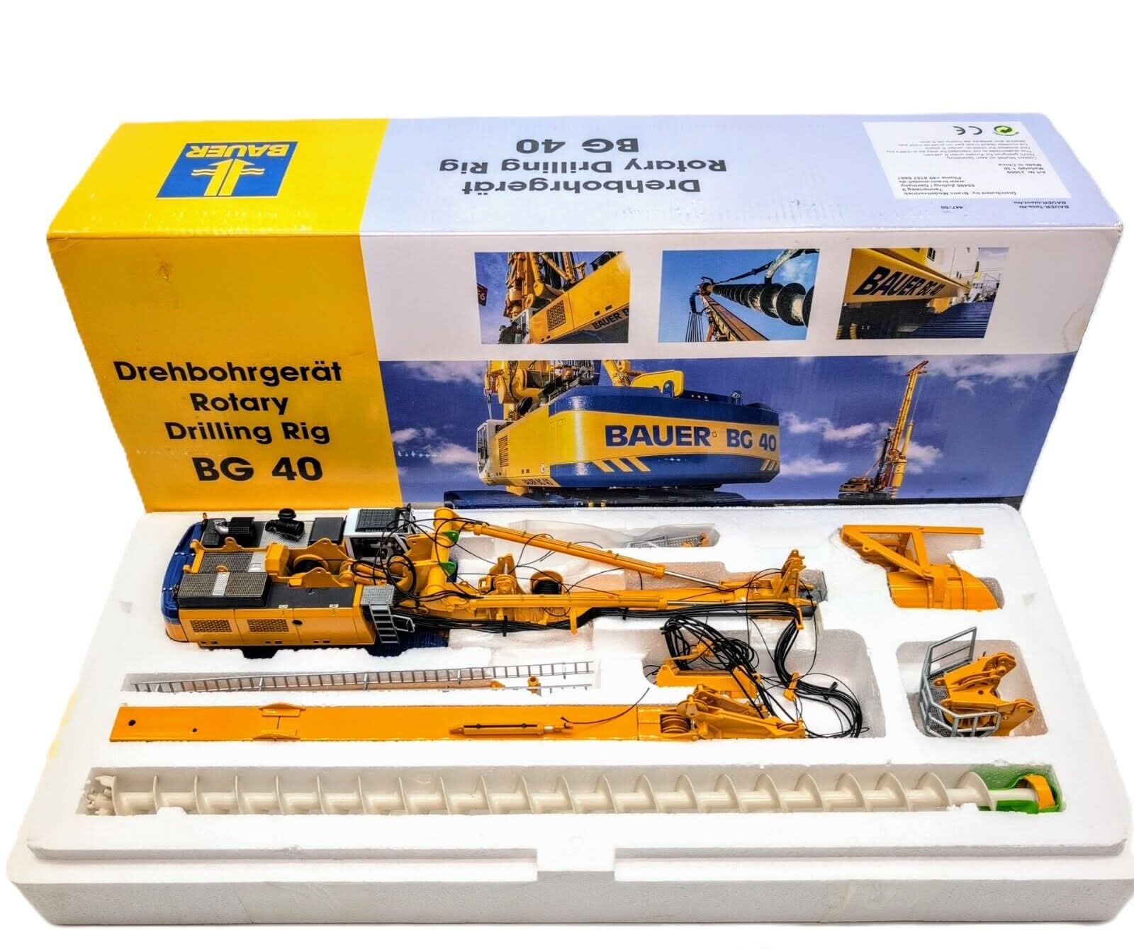 1:50 Drehbohrgerat Rotary Drilling Rig BG40 Bauer Diecast Model