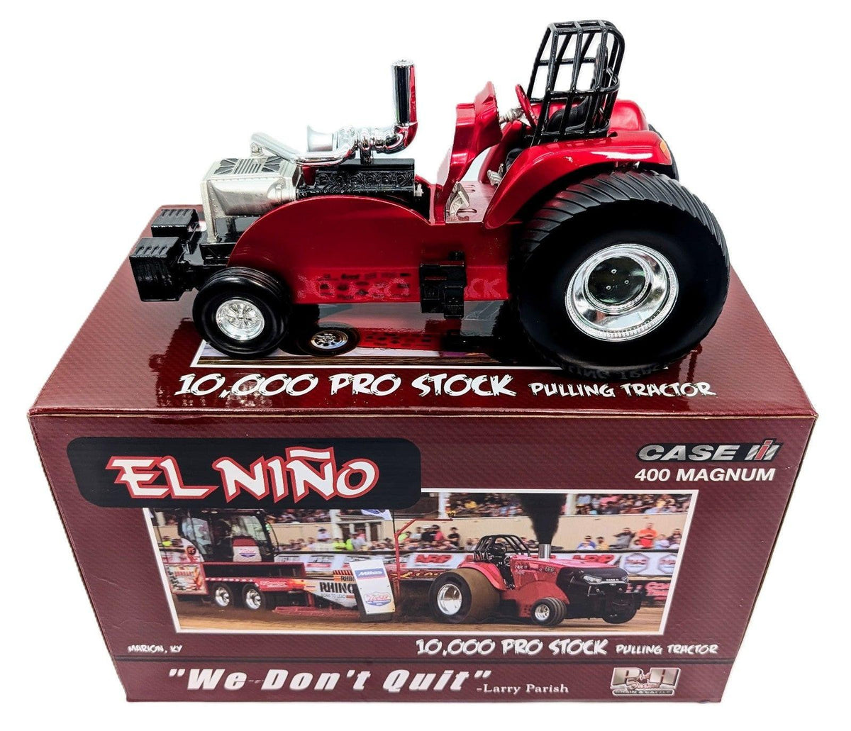 1/16 Case IH AFS Magnum 400 El Niño Pulling Tractor Red Chrome Chase.