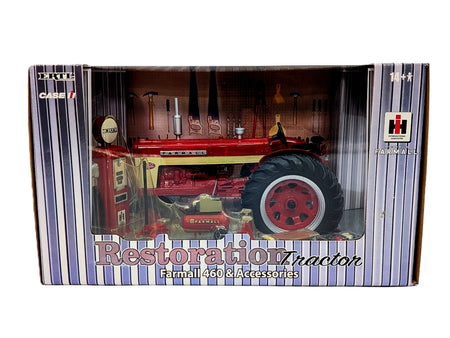1/16 International Harvester Farmall 460 Restoration Tractor Set W/ Accessories.