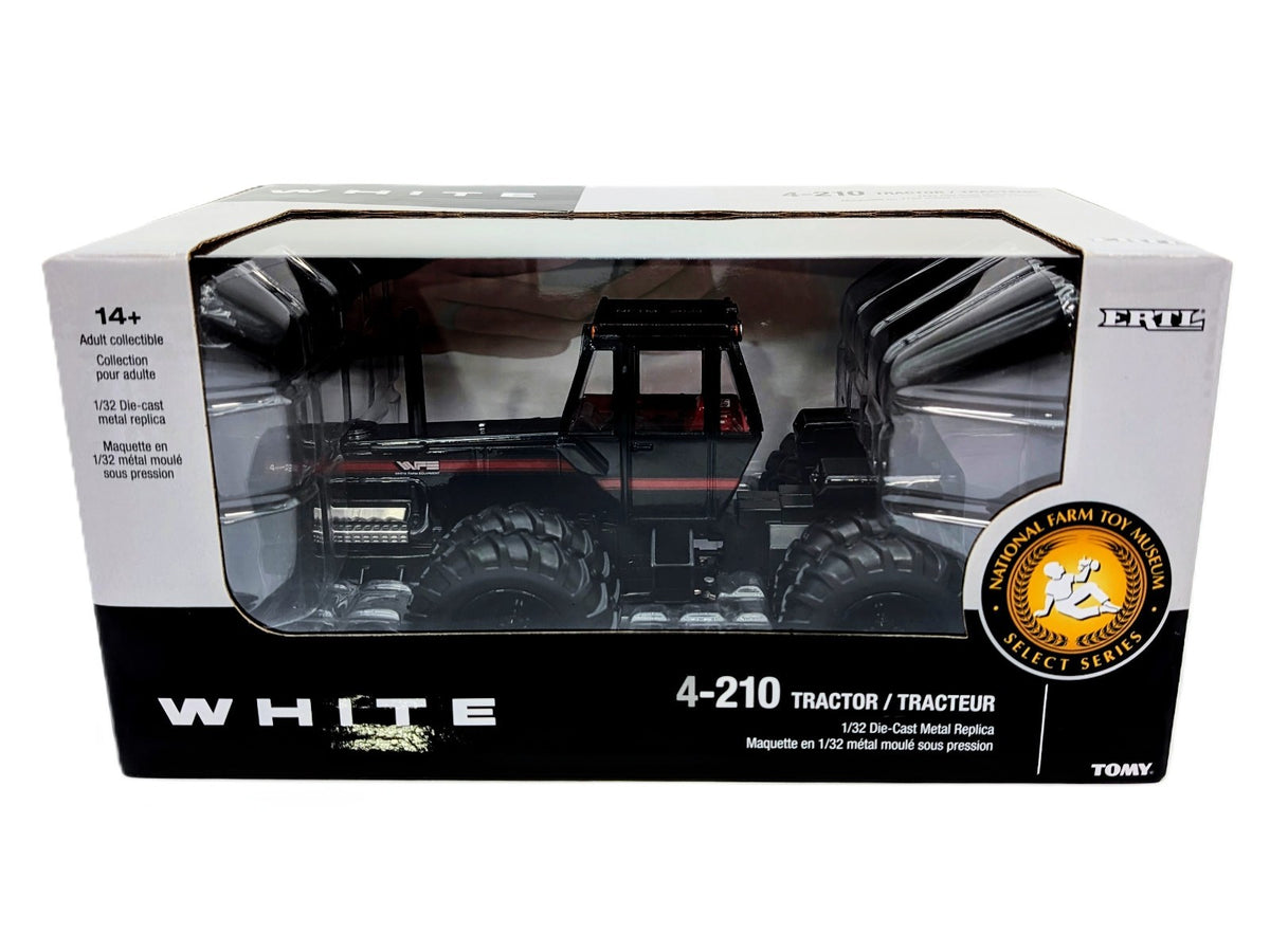 1/32 White 4-210 4WD Tractor With Duals, National Farm Toy Museum, Black Chaser.