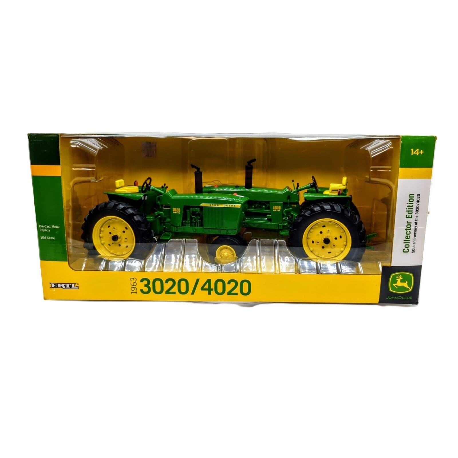 1 16 John Deere 3020 and 4020 Tractors 2 Piece Set 1 16 John Deere 3020 and 4020 Tractors 2 Piece Set Rollin Coal Farm Toys