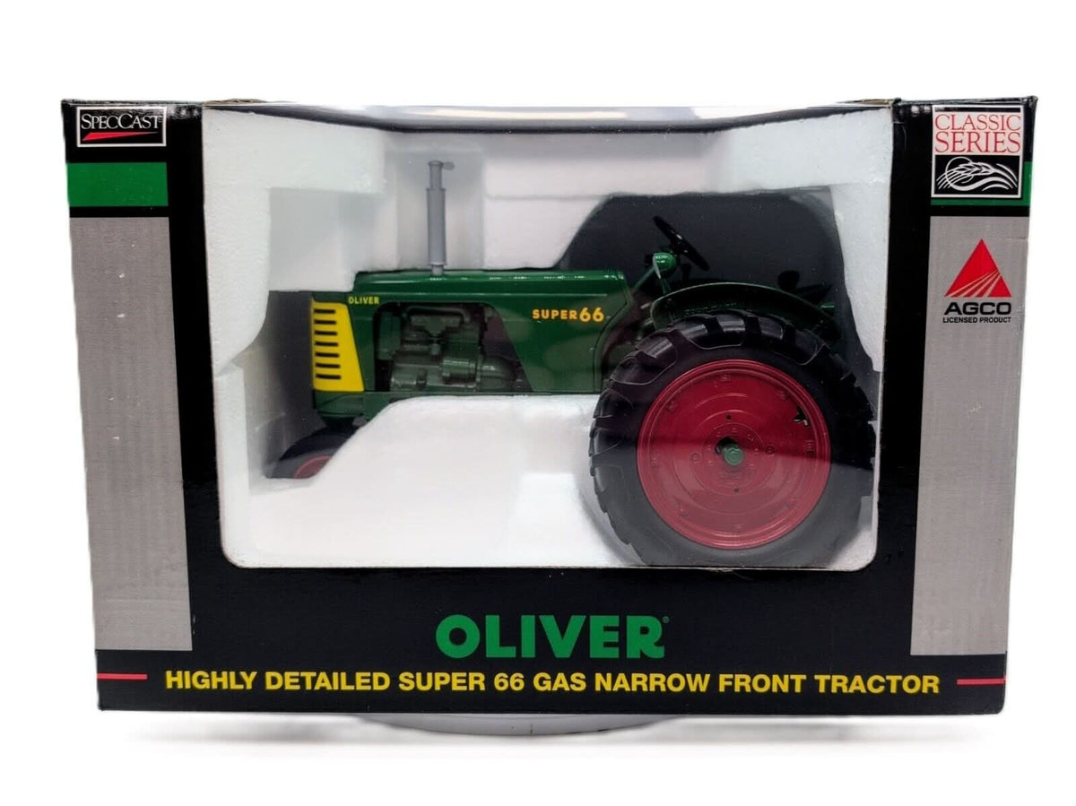 1/16 Oliver Super 66 Gas Tractor With Narrow Front - Farm Toy