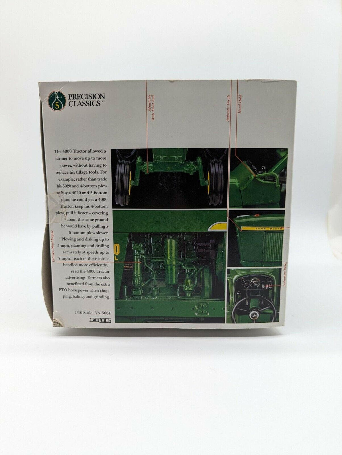 John Deere The Model 4000 Tractor Ertl (5684) 1/16 Precision Classics.