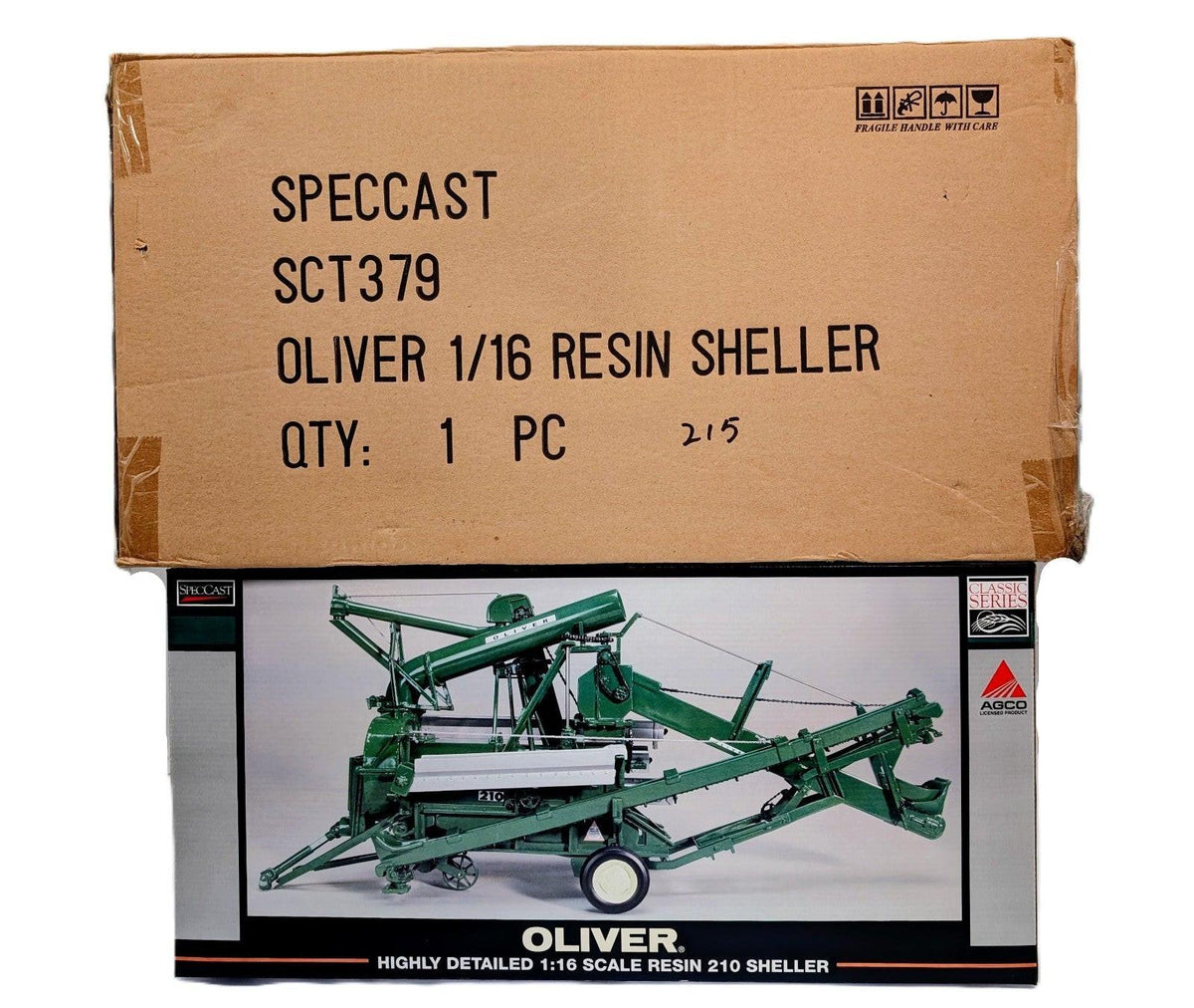 1/16 Oliver Resin 210 Shellmaster Corn Sheller.