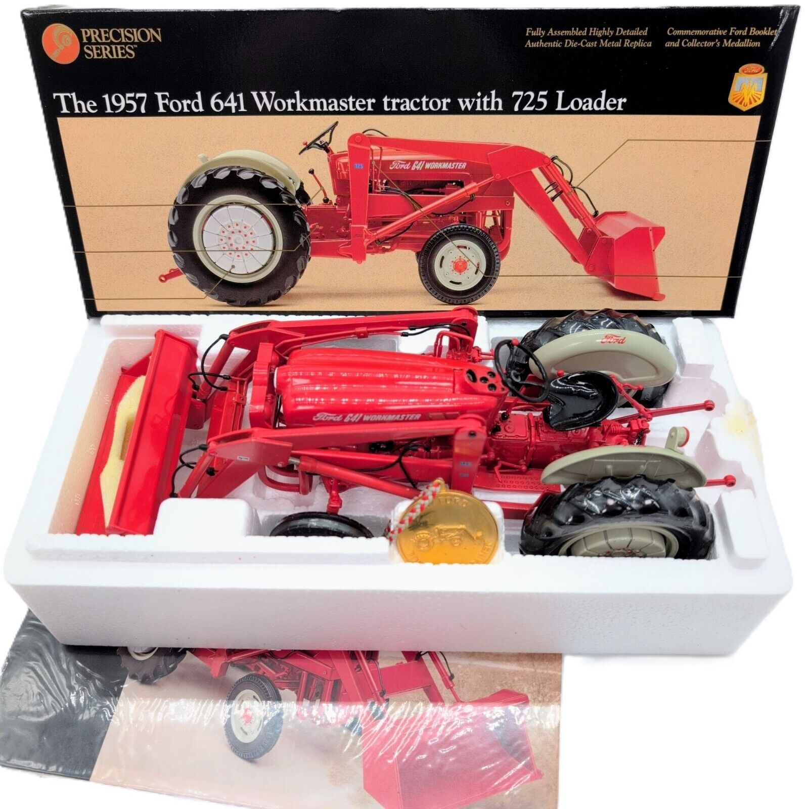 1/16 Ford 641 Workmaster Tractor With 725 Loader, Precision Series #6 - Farm Toy Tractor