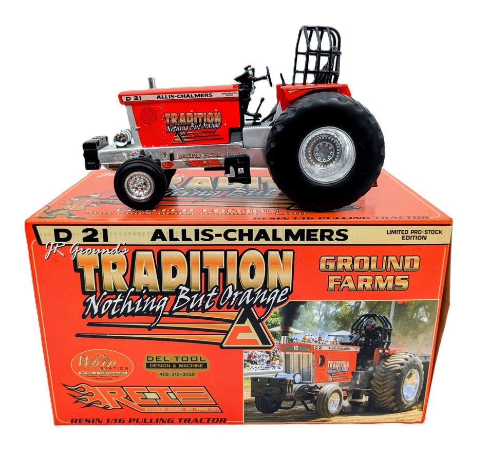 1/16 Allis Chalmers D-21 Tradition Nothing But Orange Pro Stock Pulling Tractor