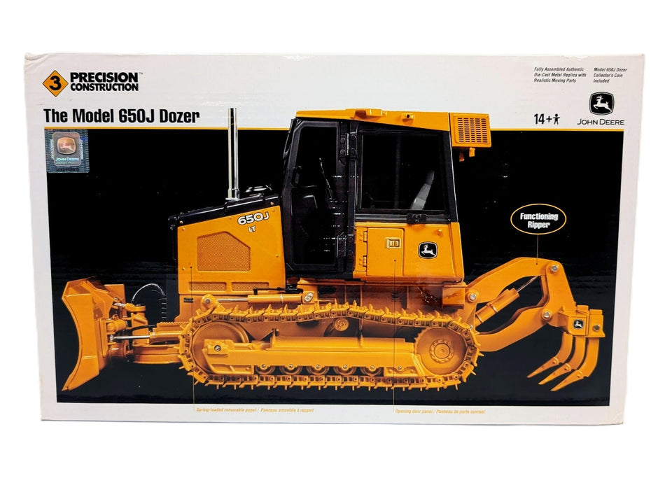 1/16 John Deere 650J Crawler Bulldozer W/ Ripper, Precision Construction Series