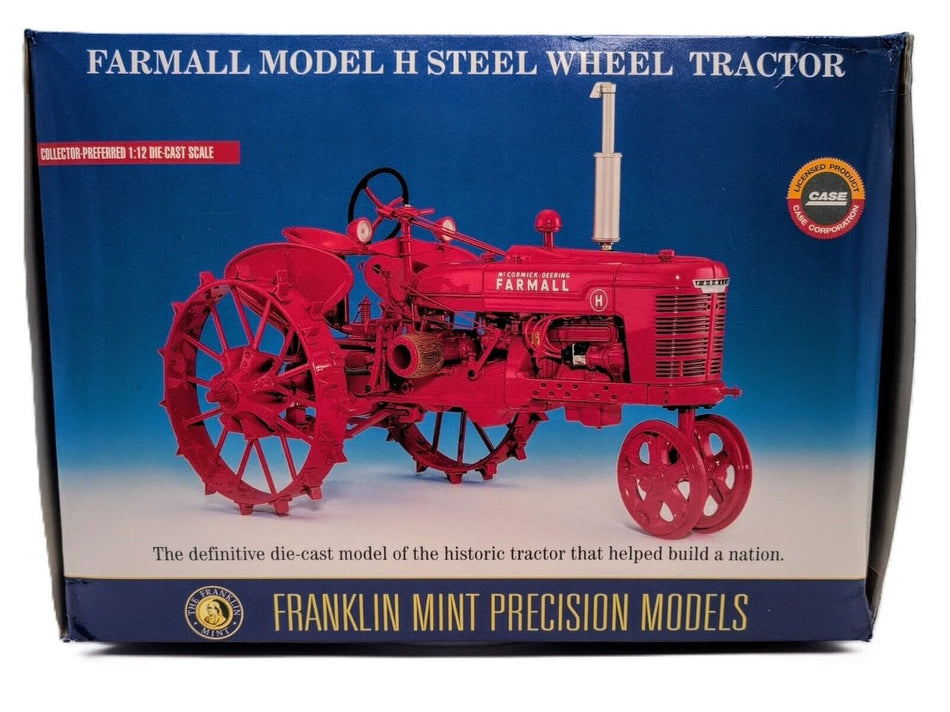 1/12 Farmall Model H Steel Wheel Tractor Franklin Mint Precision Model