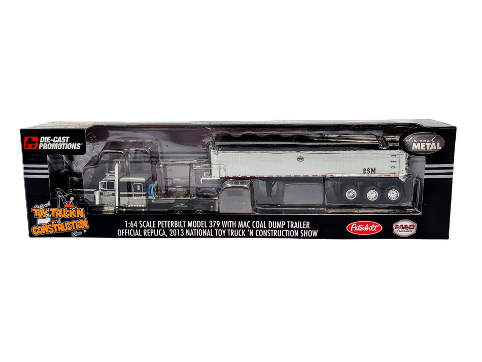 1/64 Friend Transport Peterbilt 379 W/ Sleeper MAC Coal Dump Trailer DCP