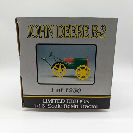 John Deere B-2 Resin Farm Tractor SpecCast 1/16 New OEM Sealed Package.