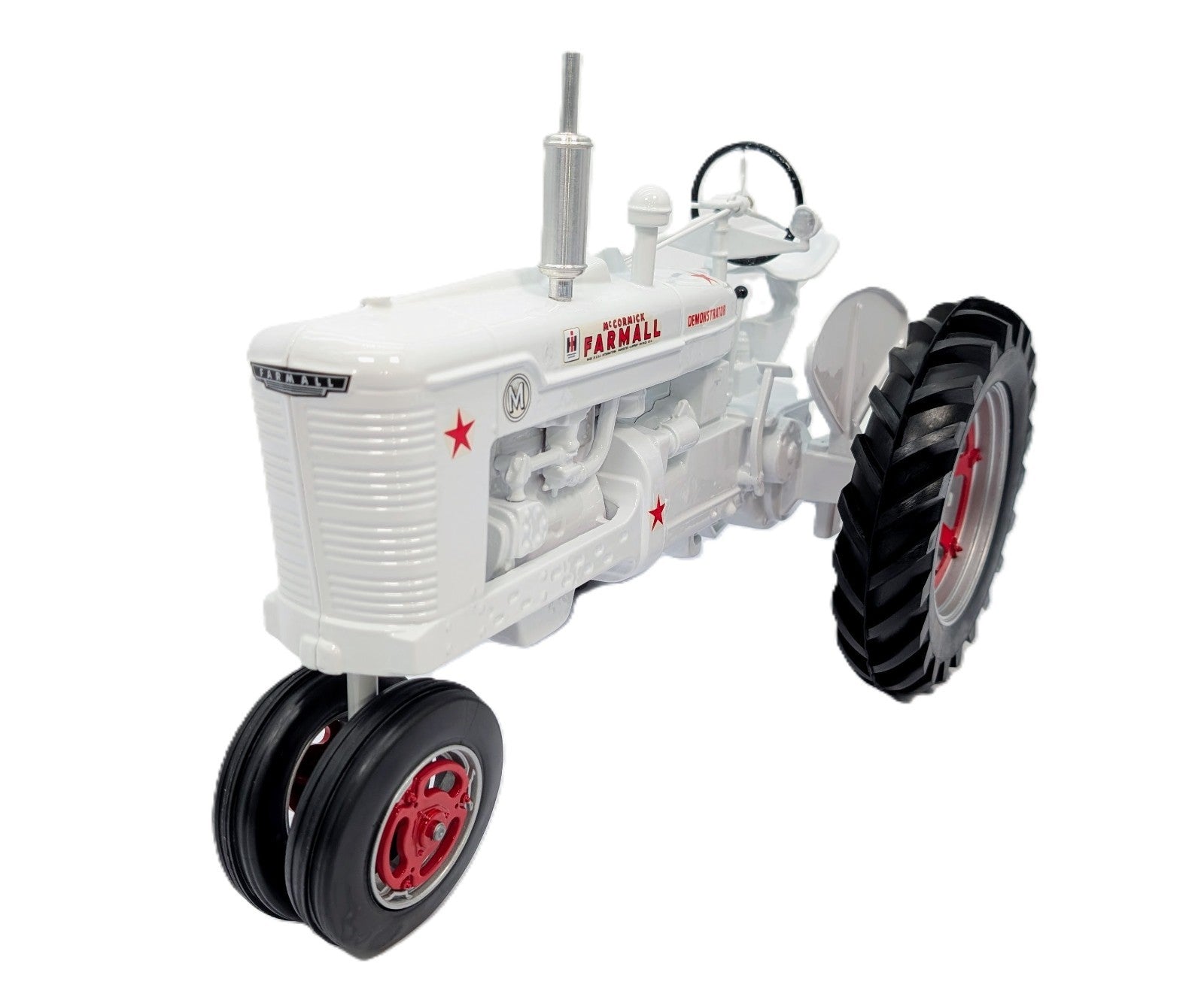 1/8 Farmall M White Demonstrator Collector Tractor Custom Paint Job.