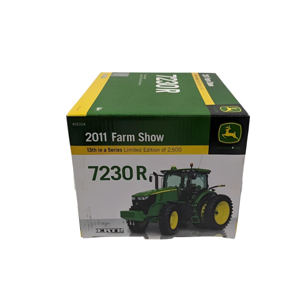 John Deere 1/32 Ertl Farm Toy 7230R Tractor 2011 Farm Show Edition FREE SHIP.