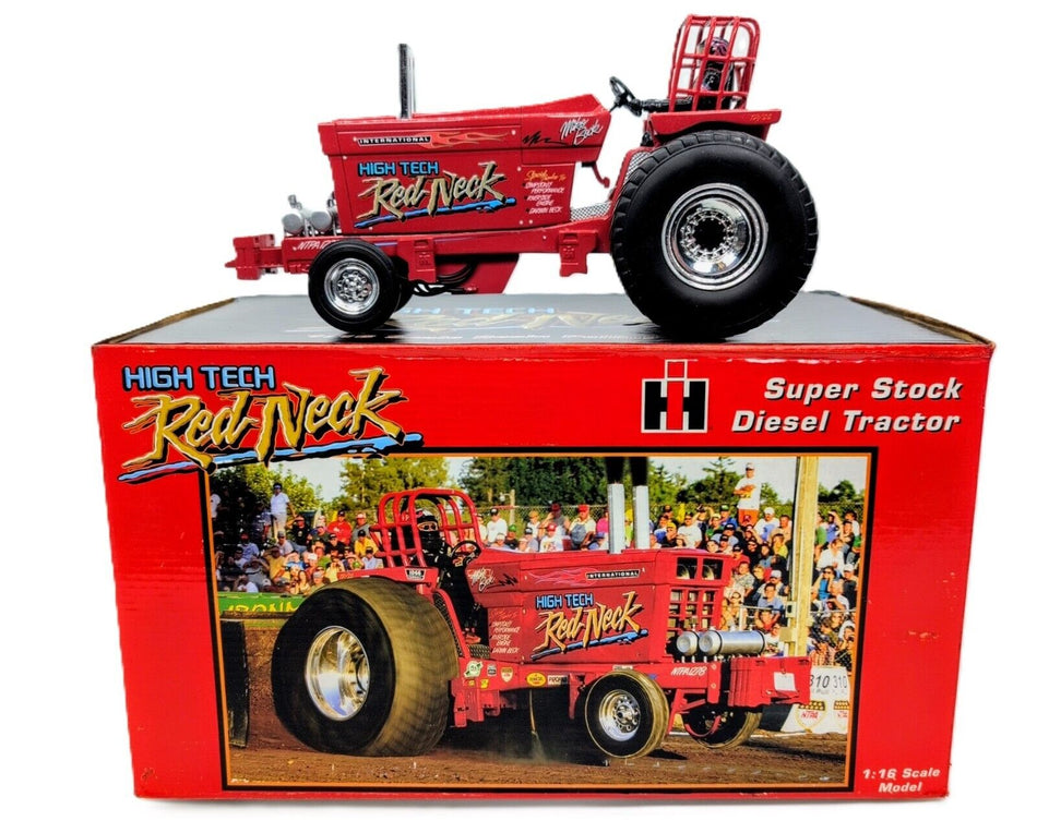 1/16 International 1066 Super Stock High Tech Red Neck Pulling Tractor - Farm Toy