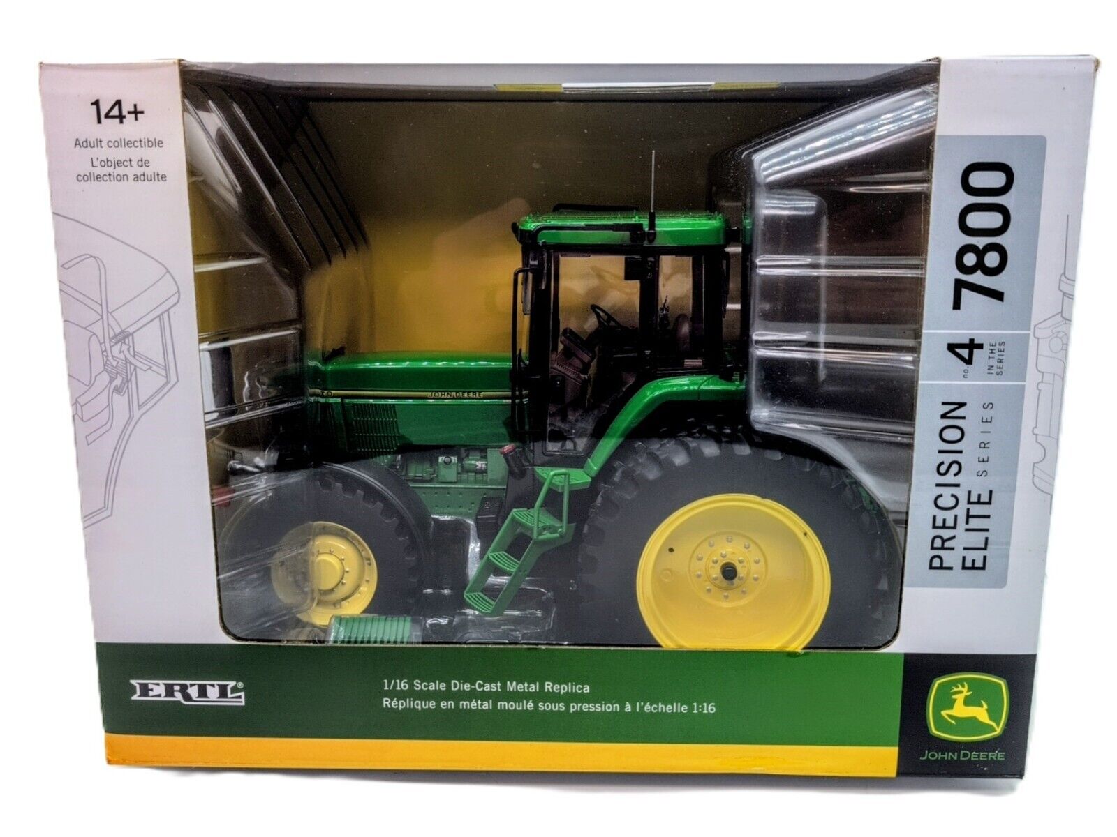 1/16 John Deere 7800 Tractor With Front Wheel Assist & Duals, Precision Elite - Farm Toy