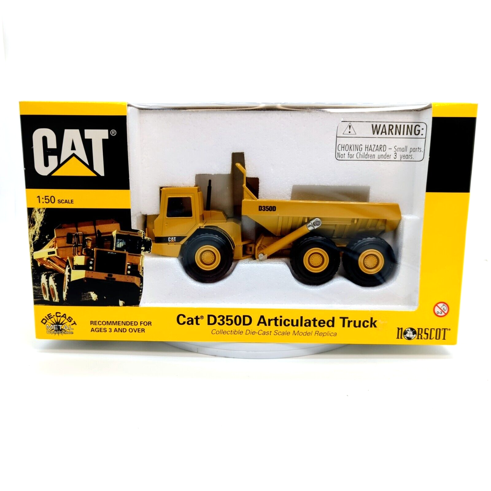 Ertl 2431 1/50 Caterpillar D350D Articulated Dump Truck.