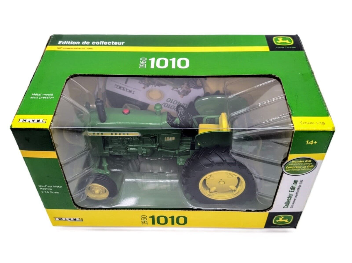 1/16 John Deere 1010 Tractor With Wide Front, Collector Edition - Farm Toy