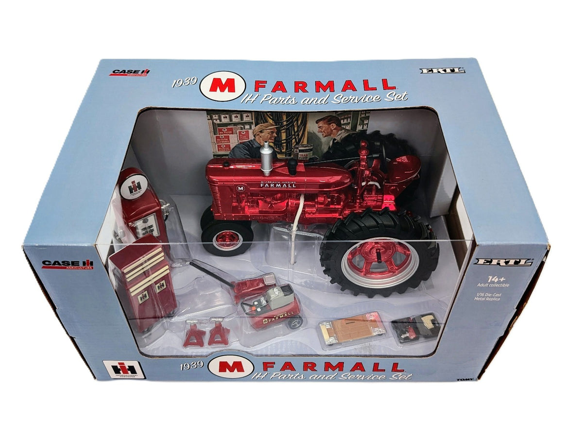1/16 1939 Red Chrome IH Farmall M Parts & Service Set by ERTL, 2018 PA Farm Show.