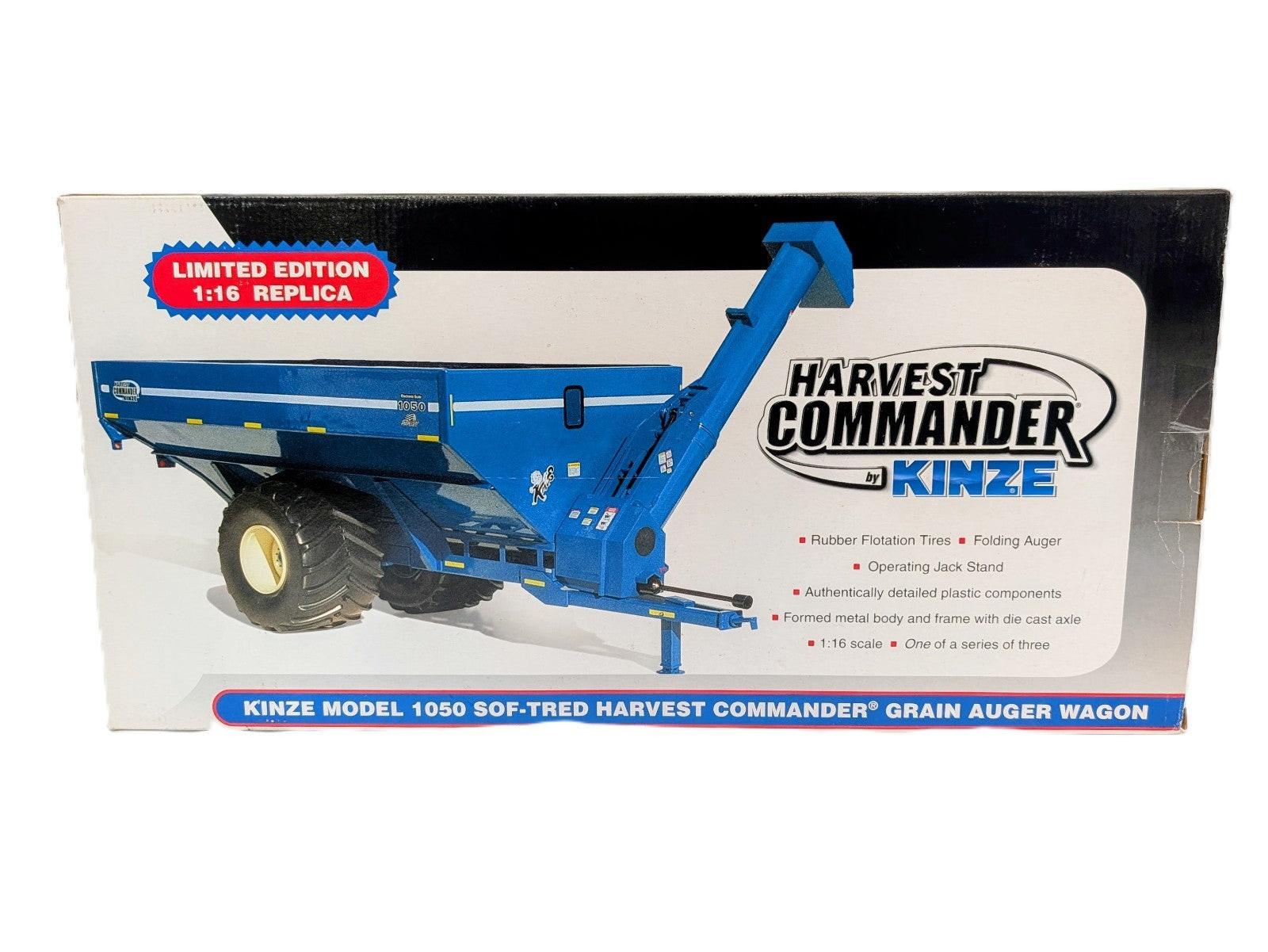 1/16 Kinze 1050 Sof-Tred Harvest Commander Grain Auger Wagon.