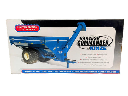 1/16 Kinze 1050 Sof-Tred Harvest Commander Grain Auger Wagon.