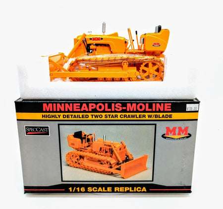 Minneapolis-Moline Two Star Crawler With Blade SpecCast 1/16 Diecast