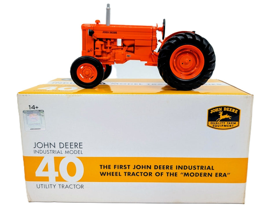 1/16 John Deere 40 Industrial Utility Tractor, Orange Edition Two Cylinder Club