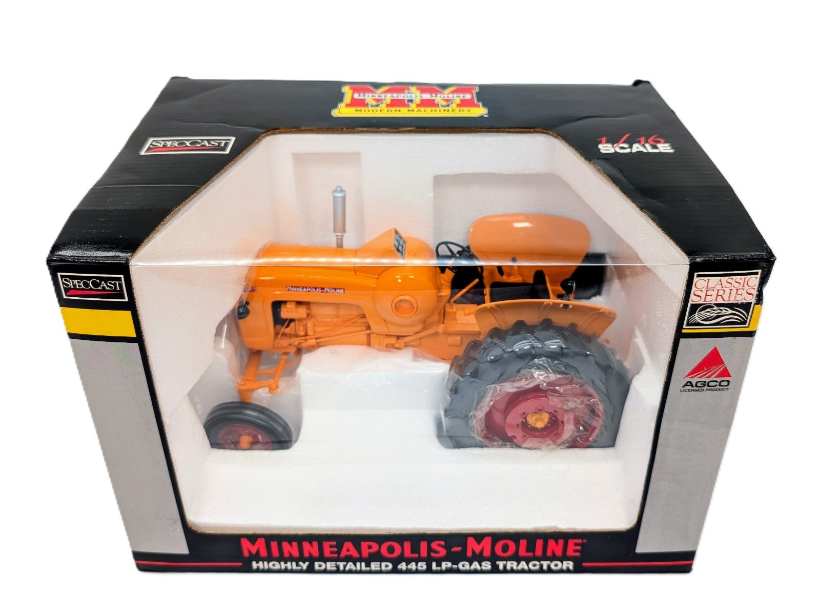1/16 Minneapolis-Moline 445 LP-Gas Wide Front Tractor, High Detail – SpecCast.