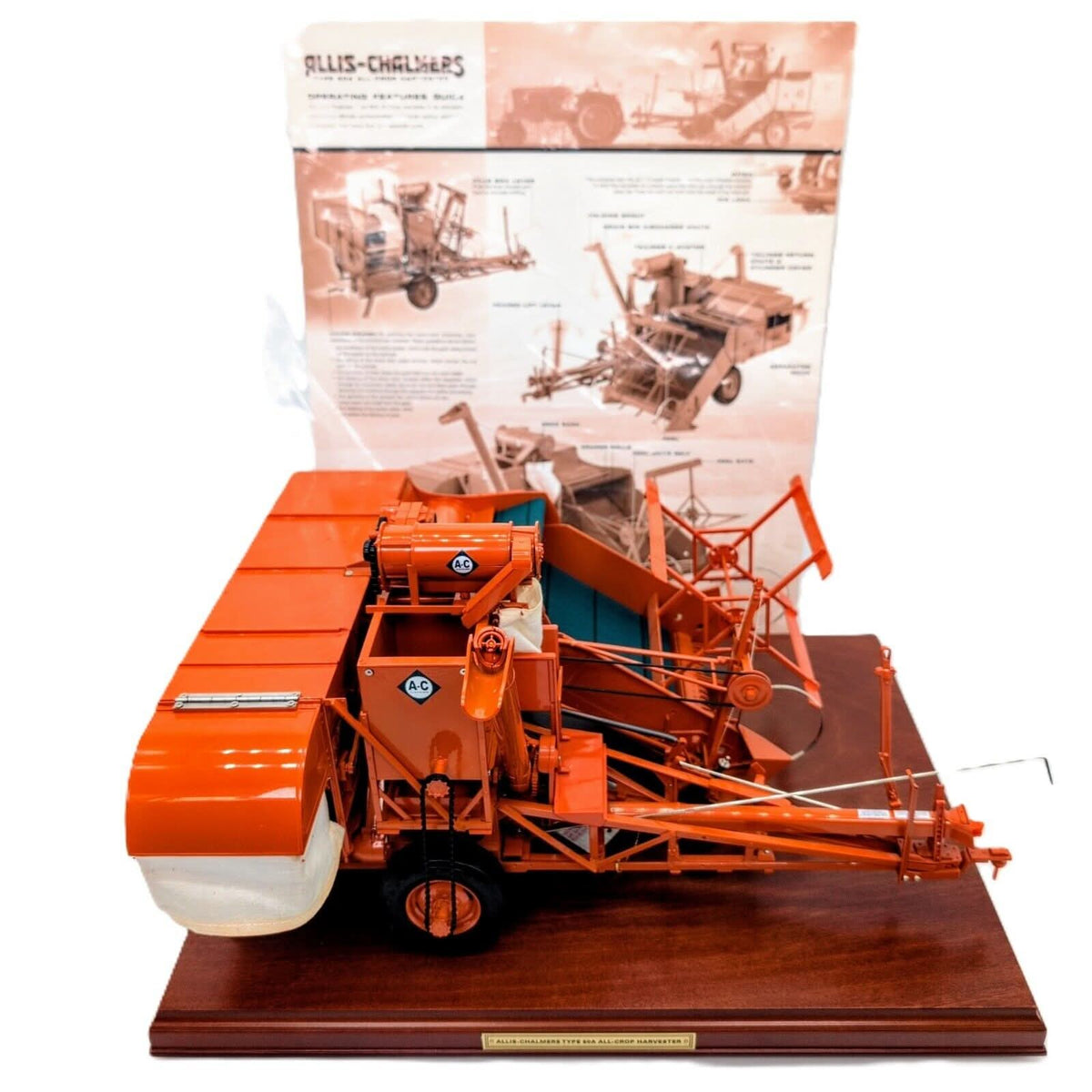 1/12 Allis-Chalmers 60A All-Crop Harvester Pull Type Combine  Franklin Mint - Farm Toy